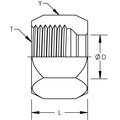 World Wide Fittings Flareless Compression Nut 7105X24T